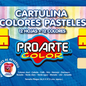 Sobre cartulina de colores Pastel